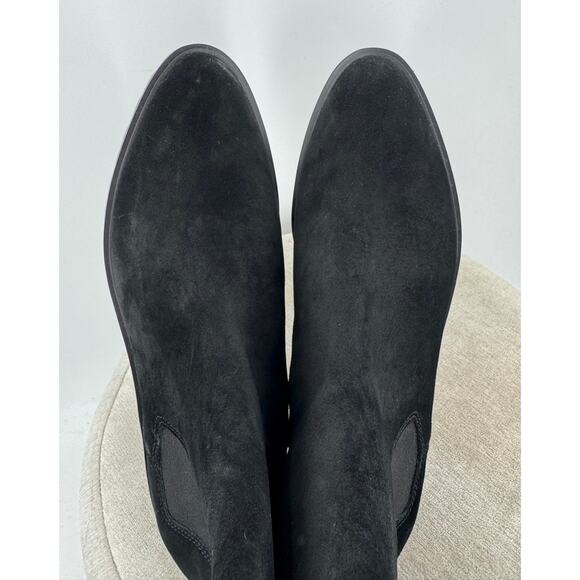 Quince Black Suede Chelsea Boot Ankle Leather Lug sole Boot NWOT 8 - Picture 5 of 7